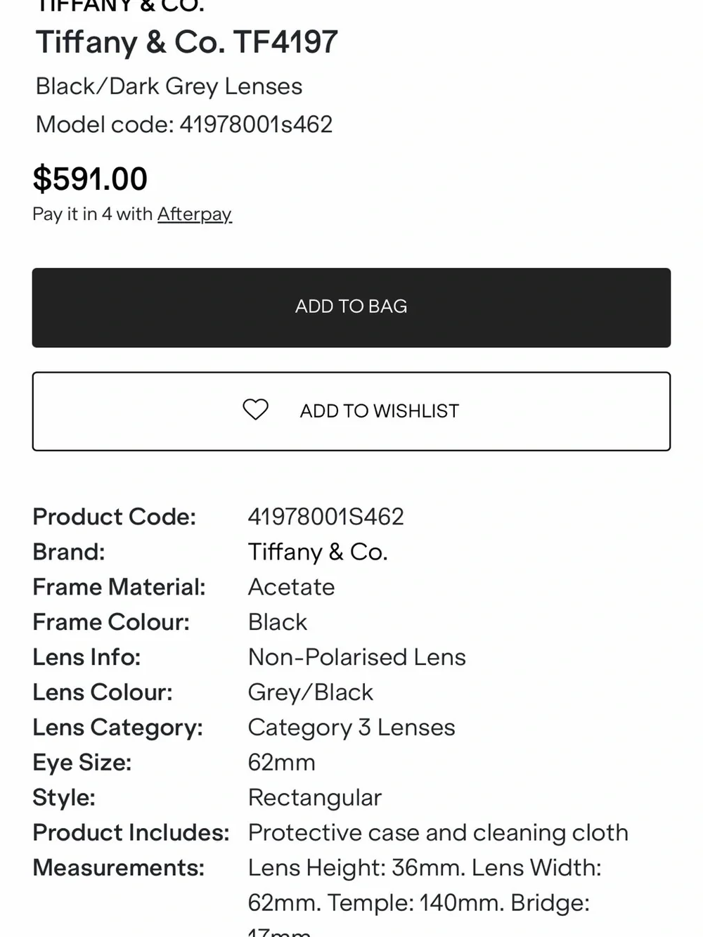 BNNW Tiffany & Co. TF4197